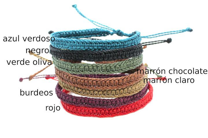 pulseras-macrame-ajustables-hombre