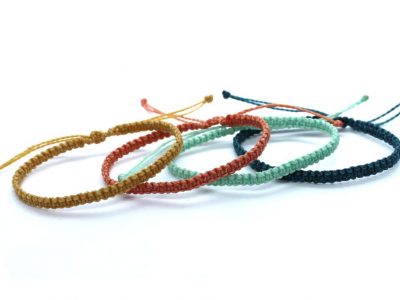 Pack de 4 pulseras de la amistad de hilo encerado para chico o chica