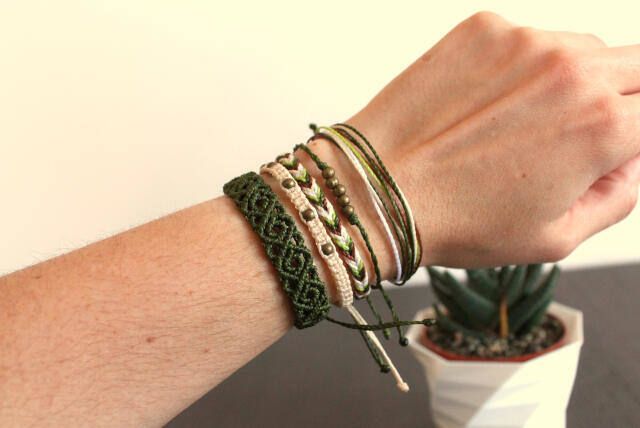Pack pulseras étnicas a juego para hombre