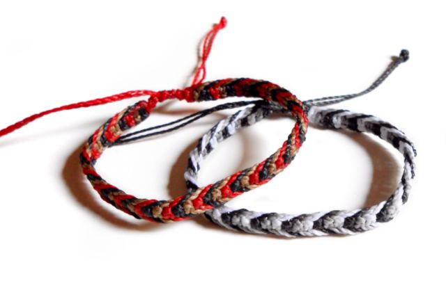 Pack pulseras surf de nudos de macramé
