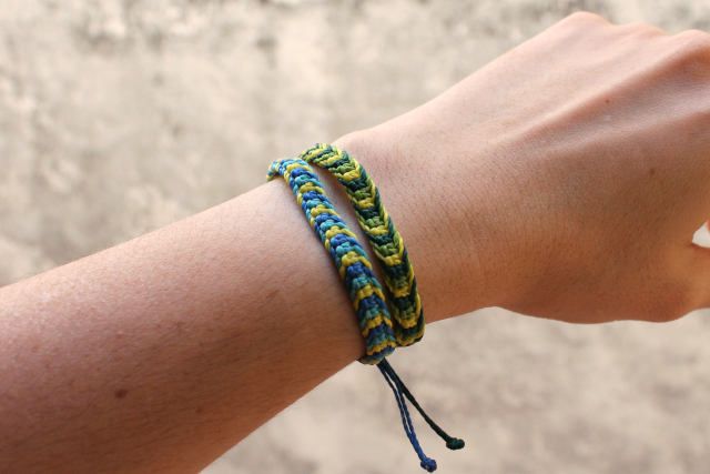 Pack pulseras surferas de macramé