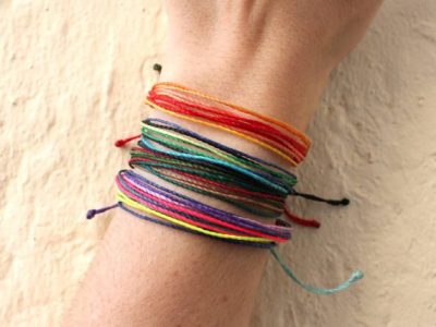 Pulseras amistad muchos hilos ajustables
