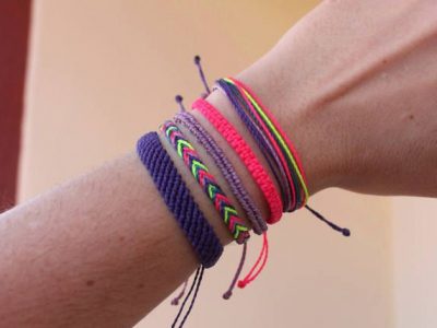 Pack pulseras de macramé de estilos variados para el verano