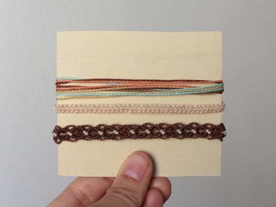 pack de pulseras de macramé estilo vsco en tonos marrones