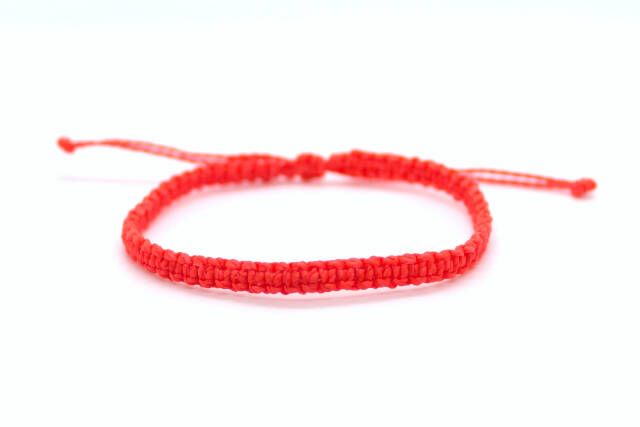 Pulsera de la amistad neón naranja