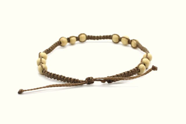 Pulsera para el tobillo ajustable con nudo corredizo