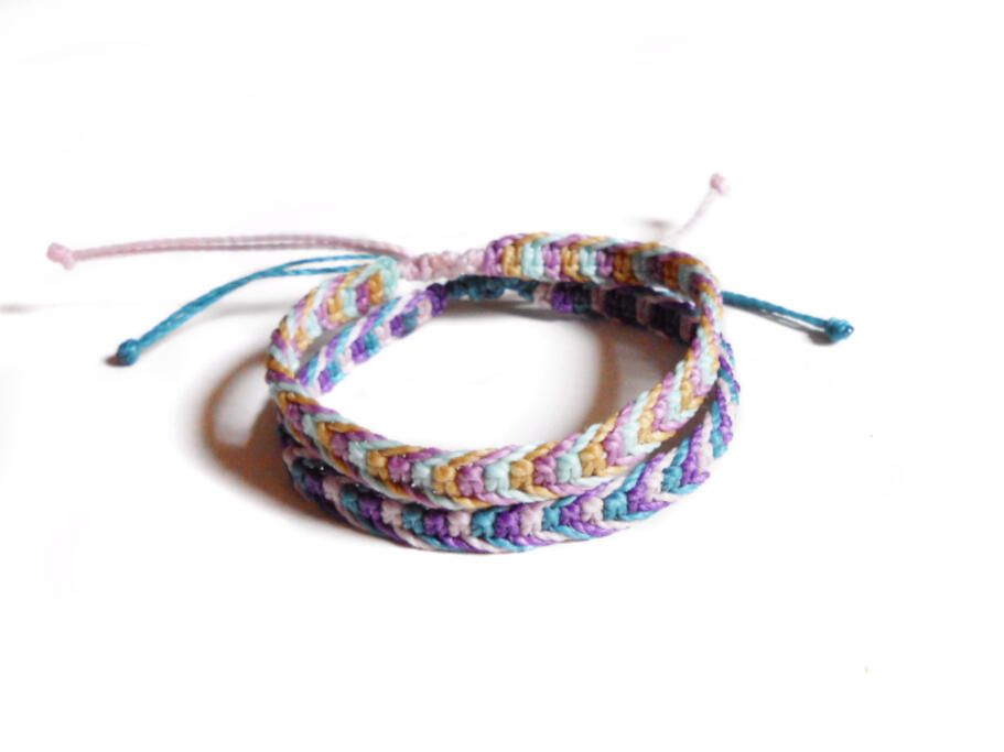 pack de dos pulseras de hilo surferas