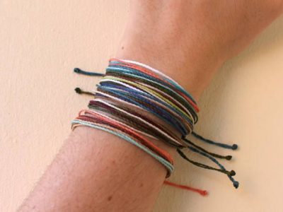Pulseras amistad muchos hilos colores